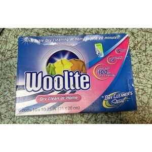 Woolite Dry Clean At Home By Dry Cleaner's Secret 6-Pack Cloths New